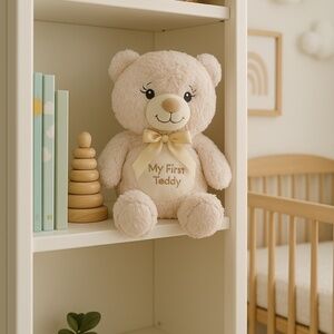 My first Teddy Kelly Baby Teddy Bear – Soft Plush Toy with Embroidered Chest – C